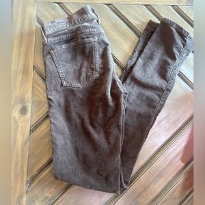 Citizens of humanity mocha velvet skinny Jeans
